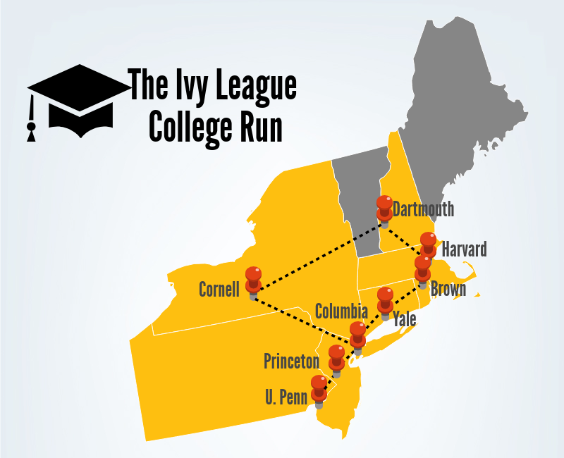 Map Of Ivy League Colleges - Emilia Kalila